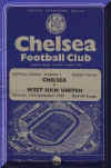 1959-60 Chelsea v. West Ham United programme cover