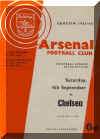 1965-66 Arsenal v. Chelsea programme cover