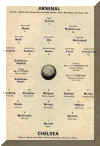 1965-66 Arsenal v. Chelsea team sheet