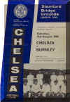 1965-66 Chelsea v. Burnley programme cover