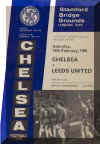1965-66 Chelsea v. Leeds United programme cover