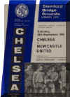 1965-66 Chelsea v. Newcastle United programme cover