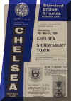 1965-66 Chelsea v. Shrewsbury Town programme cover