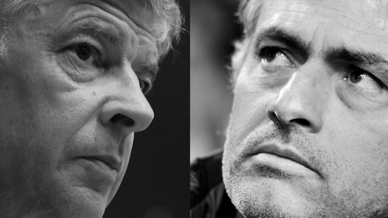 Arsene Wenger and Jose Mourinho