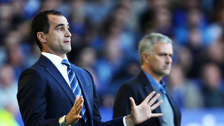 Roberto Martinez and Jose Mourinho