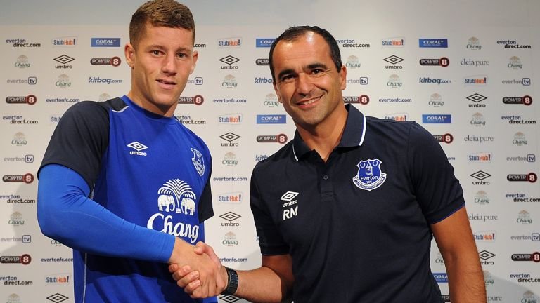 Ross Barkley and Roberto Martinez