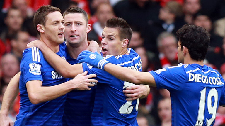 Gary Cahill scores