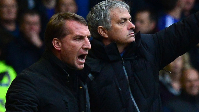 Brendan Rogers and Jose Mourinho