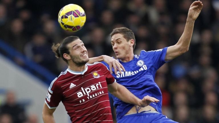 Andy Carroll and Nemanja Matic