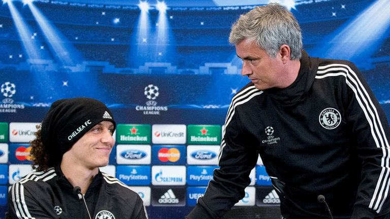 David Luiz and Jose Mourinho