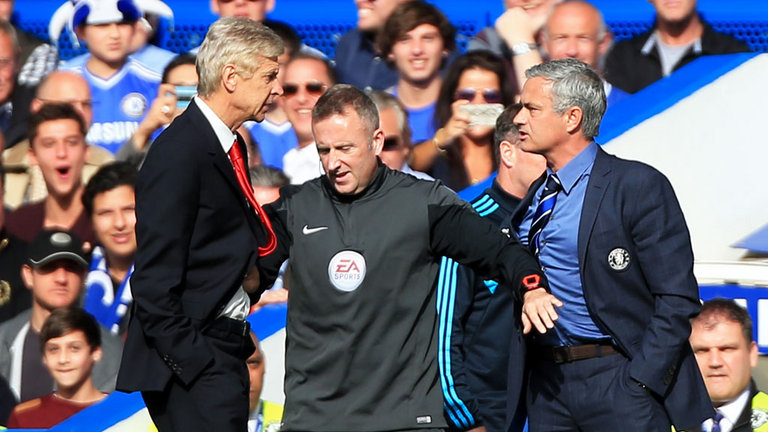 Arsene Wenger and Jose Mourinho