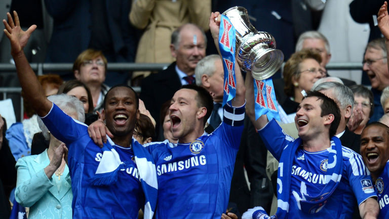 Didier Drogba, John Terry and Frank Lampard
