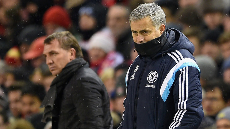 Brendan Rodgers and Jose Mourinho