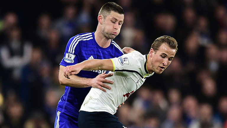 Gary Cahill and Harry Kane