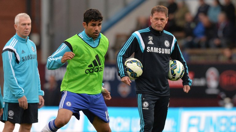 Diego Costa and Steve Holland