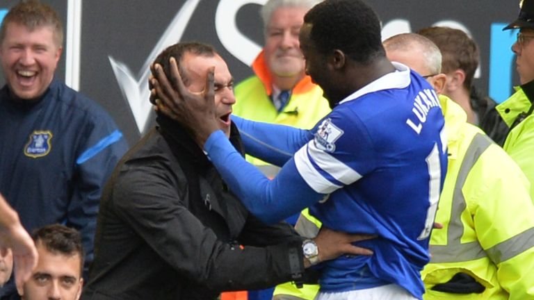 Roberto Martinez and Romelu Lukaku