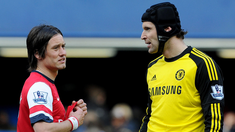 Tomas Rosicky and Petr Cech