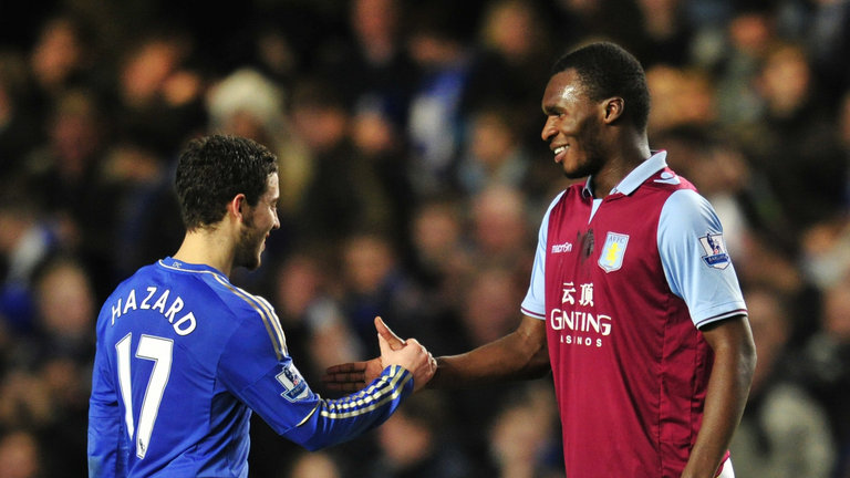 Eden Hazard and Christian Benteke