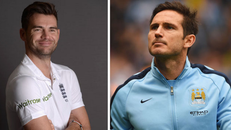 James Anderson and footballer Frank Lampard