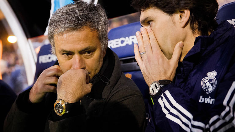 Jose Mourinho and Aitor Karanka