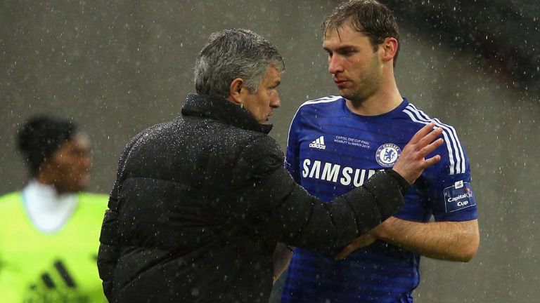 Jose Mourinho and Branislav Ivanovic