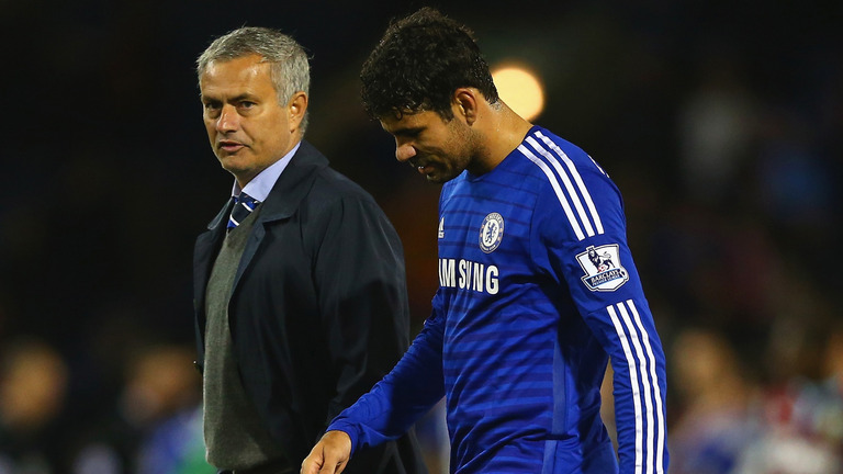 Jose Mourinho and Diego Costa