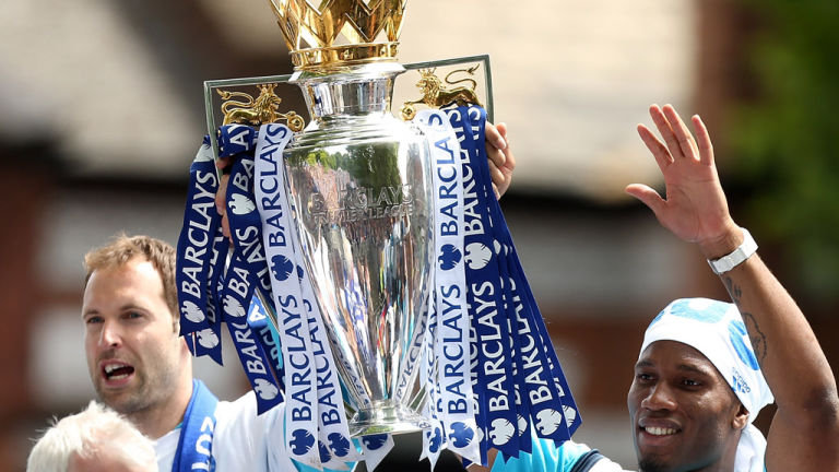 Petr Cech and Didier Drogba