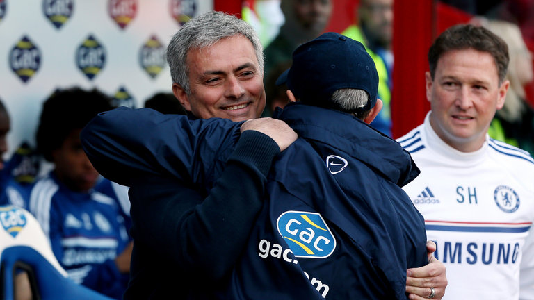 Jose Mourinho and Tony Pulis