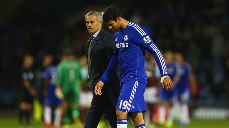Jose Mourinho and Diego Costa