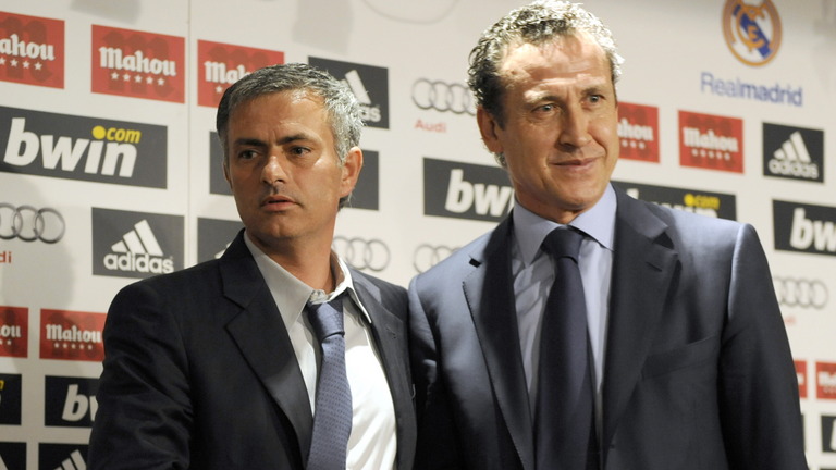 Jose Mourinho and Jorge Valdano
