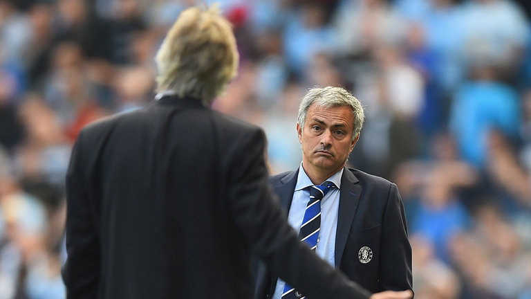 Manuel Pellegrini and Jose Mourinho