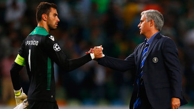 Rui Patricio and Jose Mourinho