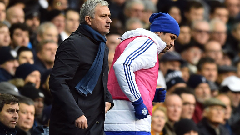 Jose Mourinho and Diego Costa