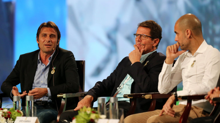 Fabio Capello (centre)