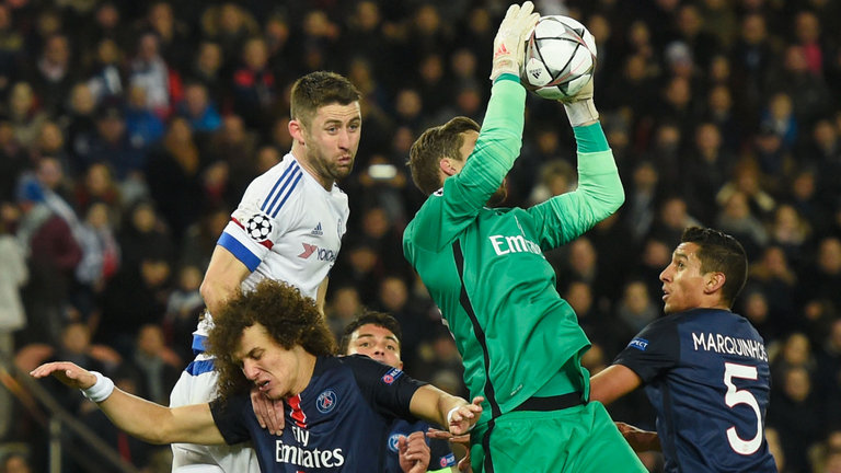 Gary Cahill and Kevin Trapp