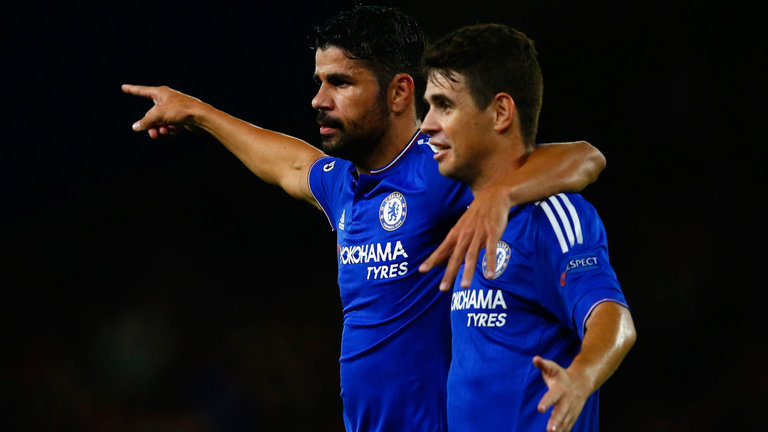Diego Costa and Oscar