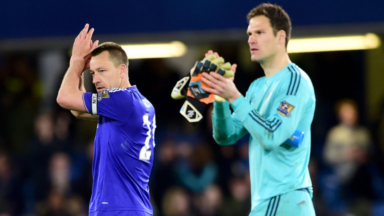 John Terry and Asmir Begovic