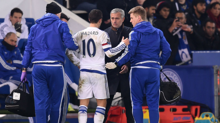 Ededn Hazard and Jose Mourinho