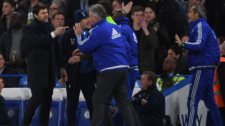 Pochettino and Guus Hiddink
