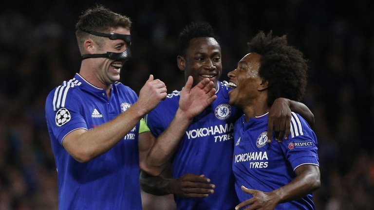 Gary Cahill and Willian