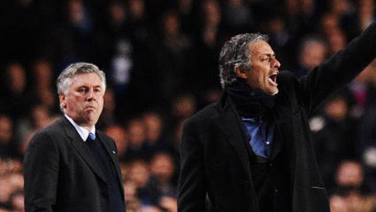 Carlo Ancelotti and Jose Mourinho