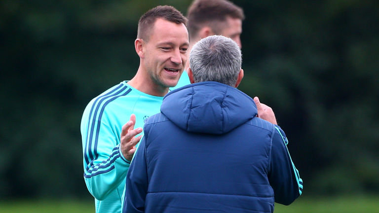 John Terry and Jose Mourinho