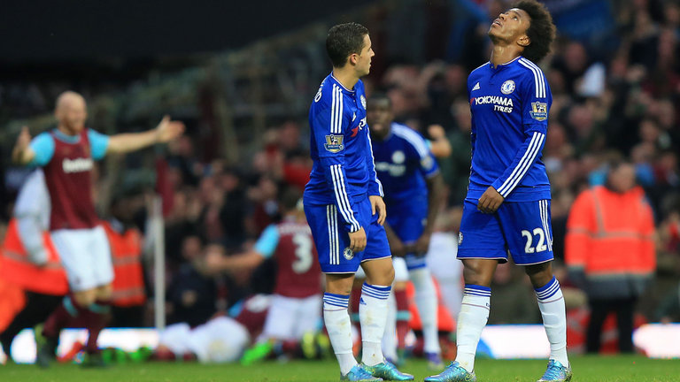 Eden Hazard and Willian
