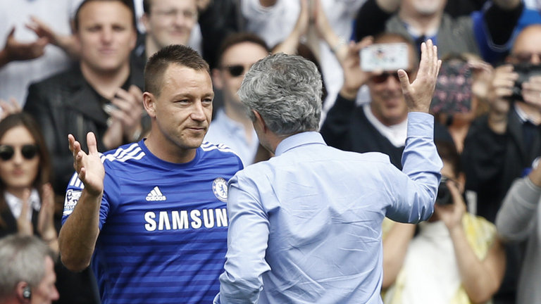 John Terry and Jose Mourinho