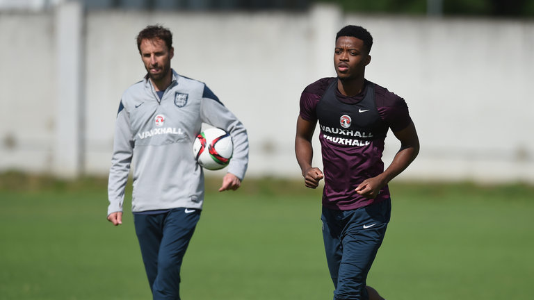 Gareth Southgate and Nat Chalobah