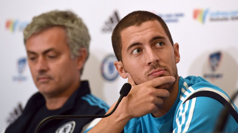 Jose Mourinho and Eden Hazard