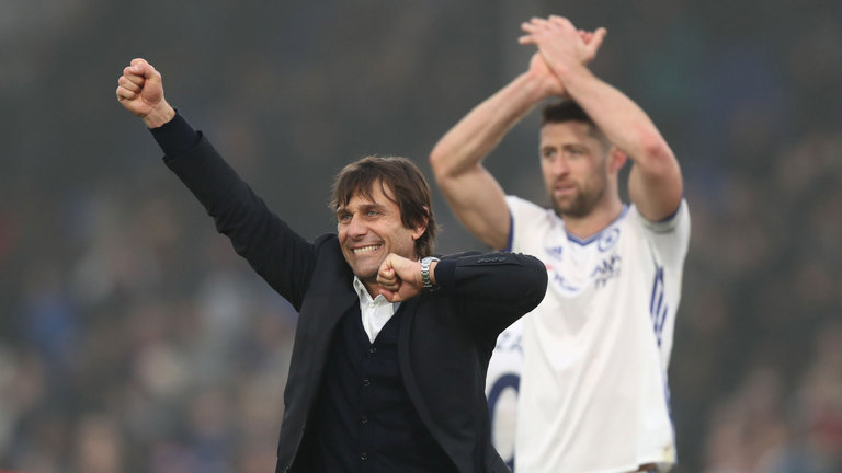 Antonio Conte and Gary Cahill