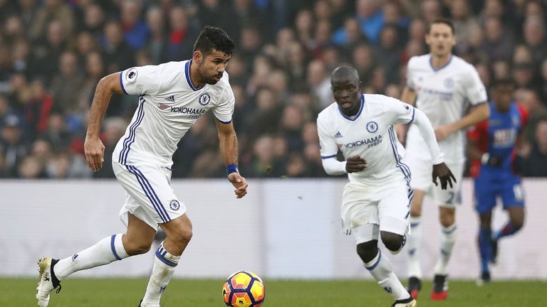Diego Costa and N'Golo Kante