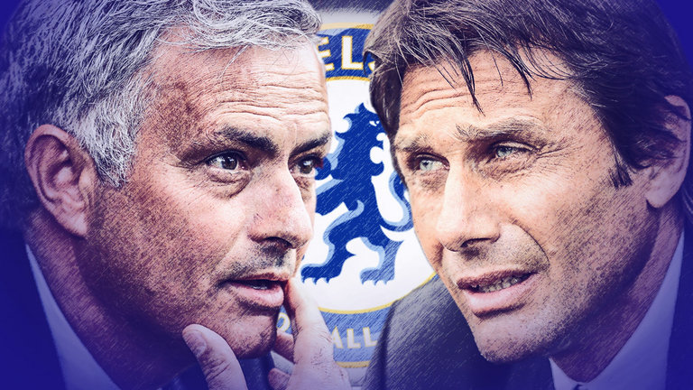 Jose Mourinho and Antonio Conte