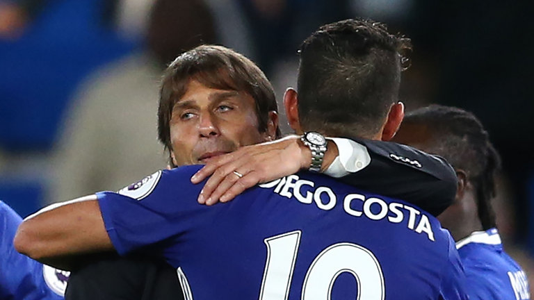 Antonio Conte and Diego Costa